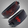 Close-up of the Berserker weightlifting belt's lever buckle and high-quality leather craftsmanship.