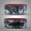 Front view of the Berserker-inspired weightlifting belt with premium leather and lever buckle.