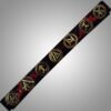 Norse Runes weightlifting belt with premium leather and lever buckle, featuring ancient rune symbols.