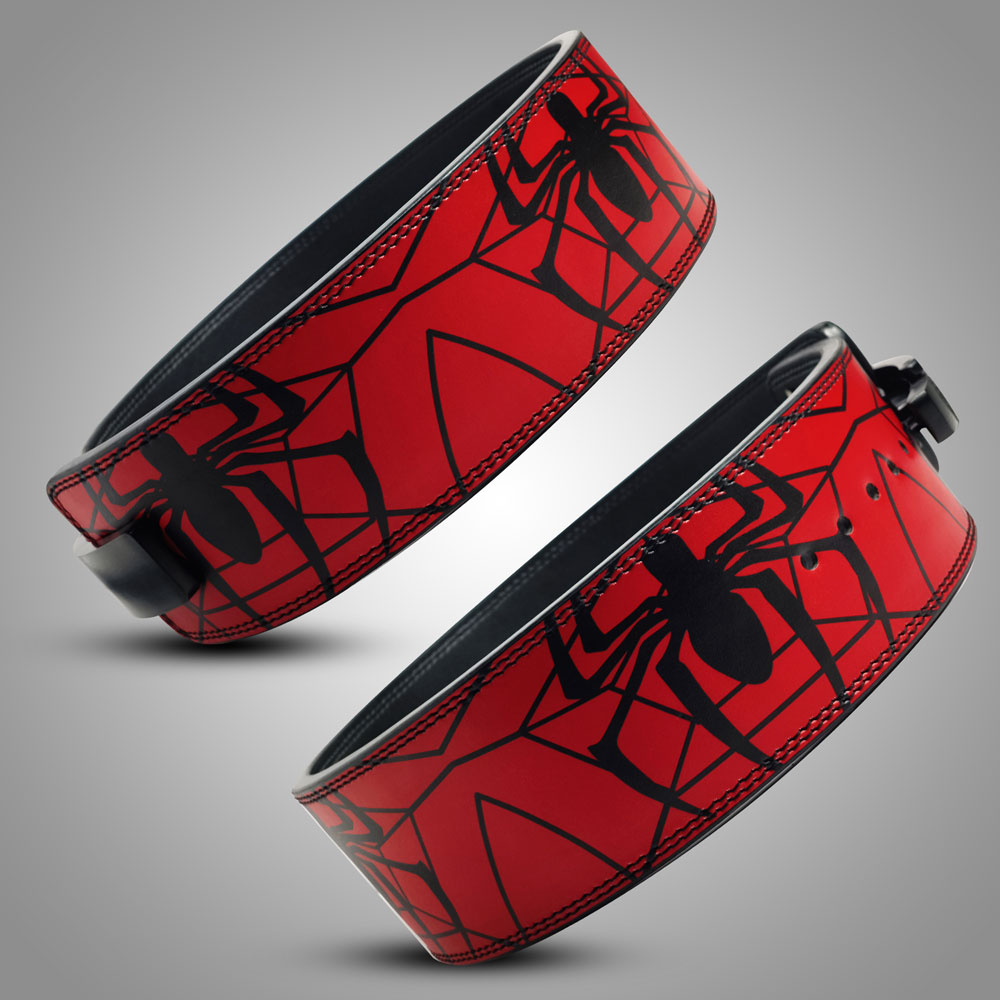 Red Spider Web Design Weightlifting Belt
