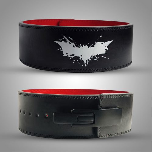 Batman Weightlifting Belt With black Lever Buckle