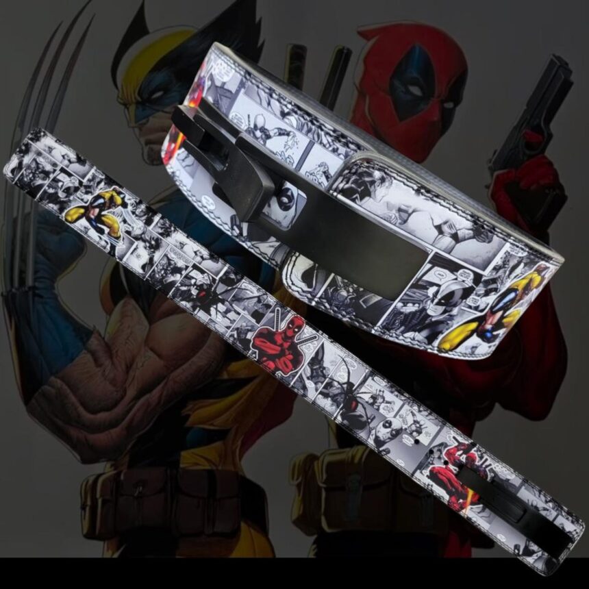 Deadpool Lever Lifting Belt Leather