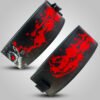 Close‑up of matte black lever buckle and stitching on Berserk Fury Weightlifting Belt.