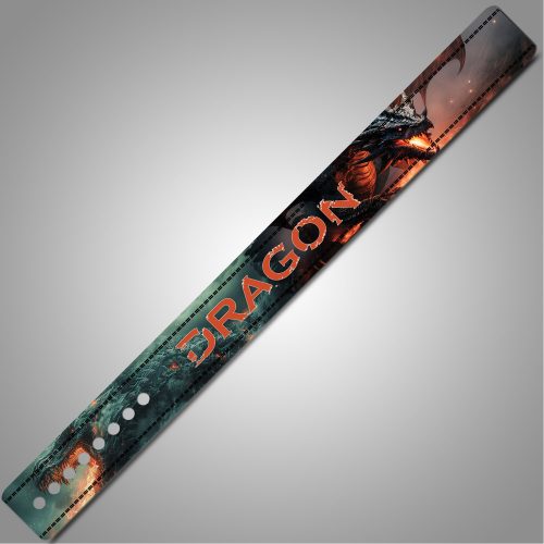 Close-up of matte black lever buckle and stitching on Custom Dragon Weightlifting Belt