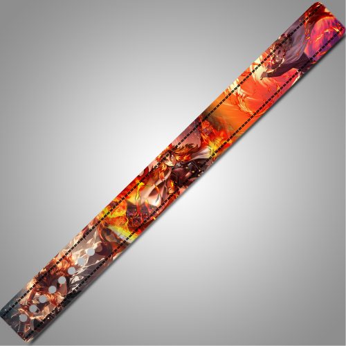 Rengoku Anime Weightlifting Belt – custom leather lever belt with flame design and name option