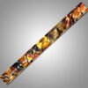 Zenitsu & Rengoku Weightlifting Belt – leather lever belt with flame and lightning anime design.
