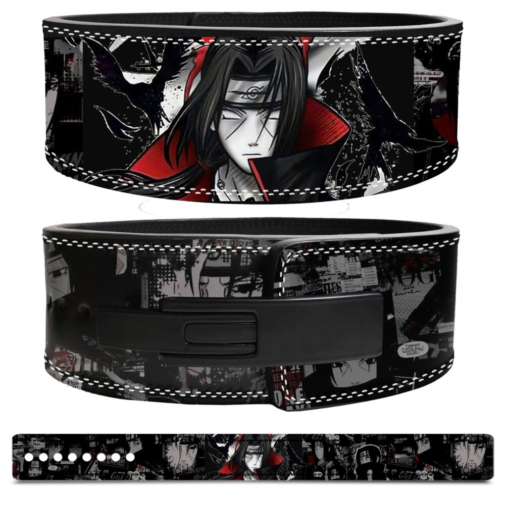 Itachi Uchiha anime weightlifting belt