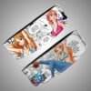 One Piece Nami gym belt with premium leather and manga panel print
