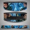 Tanjiro-themed weightlifting belt featuring dynamic water breathing sword art design.