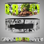 Broly gym belt with green aura anime artwork