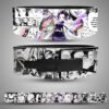 Shinobu Kocho Demon Slayer gym belt with purple butterfly patterns and a black steel lever.