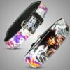 Double prong steel buckle on Goku Black 4 inch leather weightlifting belt