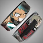 Black Star weightlifting belt with custom name buckle