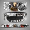 Saitama anime weightlifting lever belt with manga panels