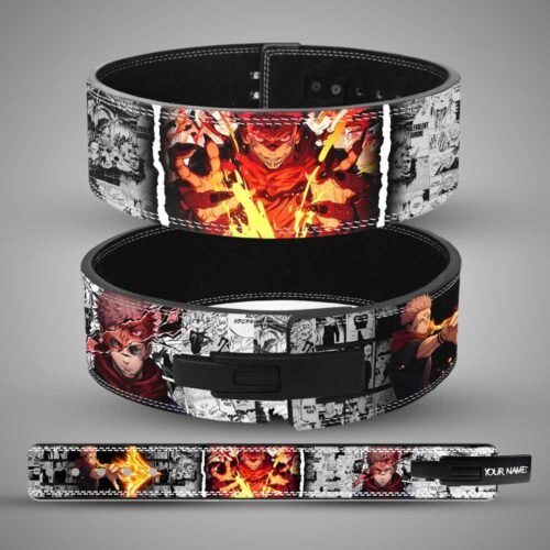 Sukuna Jujutsu Kaisen anime weightlifting lever belt