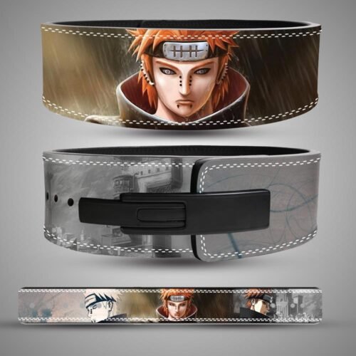 Naruto Pain anime powerlifting belt for gym training and deadlifts