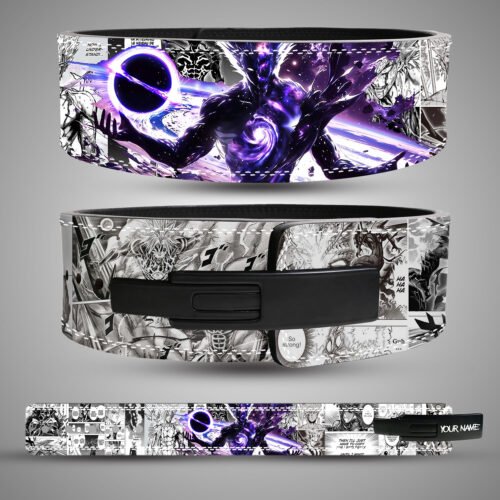 Garou Power Training Belt – Custom Anime Leather Gym Belt