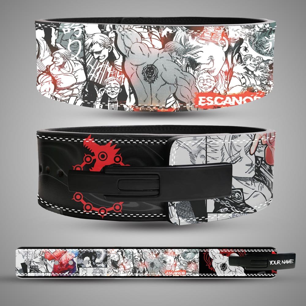 Escanor anime weightlifting lever belt made from premium split leather