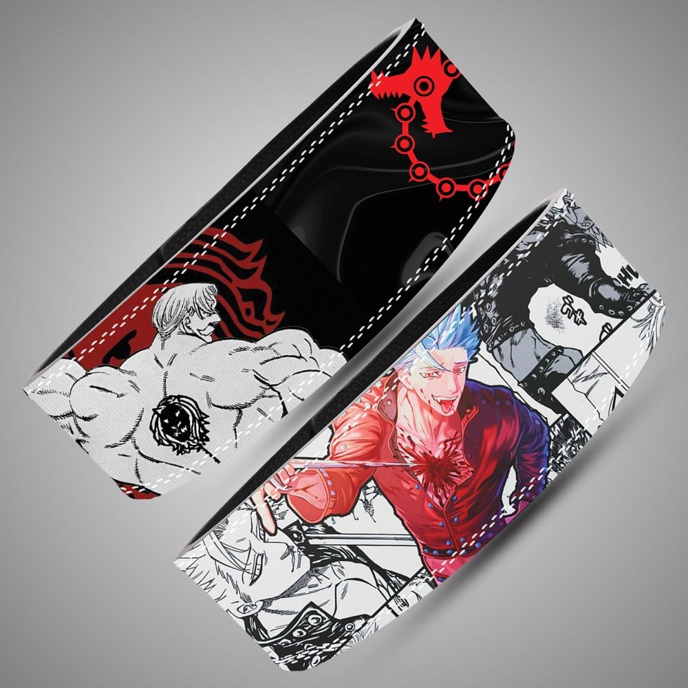 Escanor anime lifting belt with custom engraved SBD style lever buckle