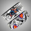 Superman powerlifting belt with custom engraved lever buckle