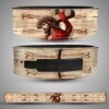 Christian Weightlifting Lever Belt featuring Jesus carrying the cross on premium leather